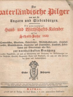 DER VATERLӒNDISCHE PILGER VON UND FÜR UNGARN UND SIEBENBÜRGEN