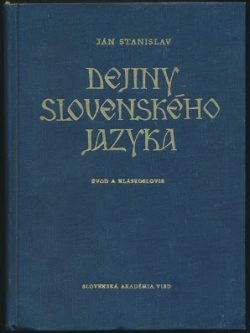 DEJINY SLOVENSKÉHO JAZYKA I.