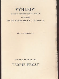 TEORIE PRÓZY