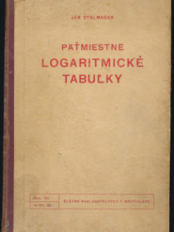 PÄŤMIESTNE LOGARITMICKÉ TABUĽKY