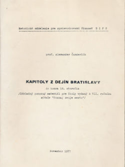 KAPITOLY Z DEJÍN BRATISLAVY do konca 18. storočia