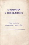 K UDÁLOSTEM V ČESKOSLOVENSKU