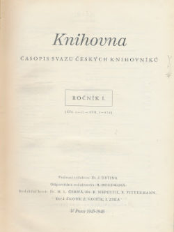 KNIHOVNA 1945 - 1948
