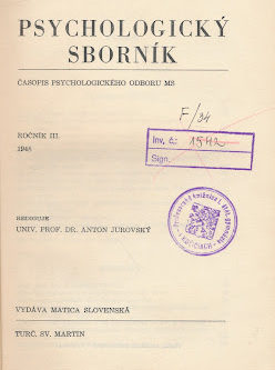 PSYCHOLOGICKÝ SBORNÍK 1948