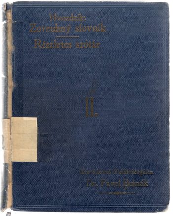 ZOVRUBNÝ SLOVNÍK SLOVENSKO - MAĎARSKÝ A MAĎARSKO - SLOVENSKÝ II.