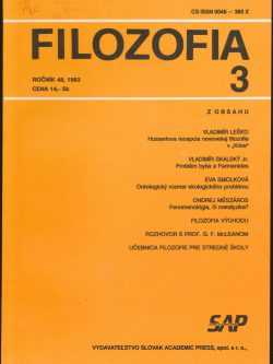 FILOZOFIA 3/1993