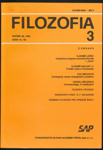 FILOZOFIA 3/1993