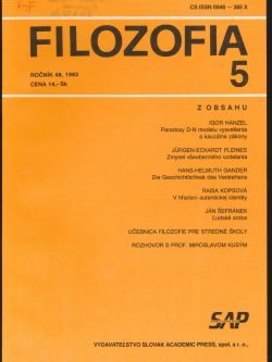 FILOZOFIA 5/1993