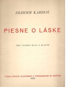 PIESNE O LÁSKE