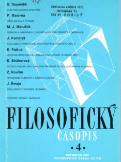FILOSOFICKÝ ČASOPIS 4/1995