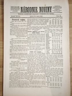 NÁRODNIE NOVINY 29/1917