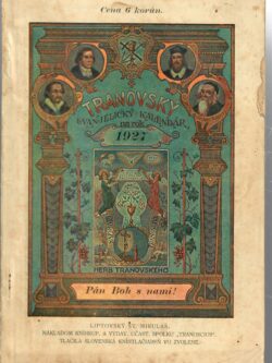 TRANOVSKÝ EVANJELICKÝ KALENDÁR 1927