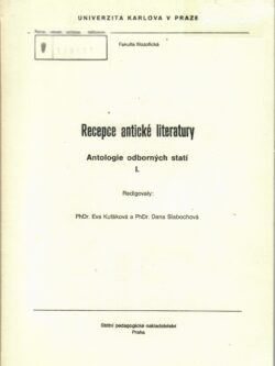 RECEPCE ANTICKÉ LITERATURY