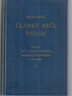 ČLÁNKY, REČI, ŠTÚDIE IV.